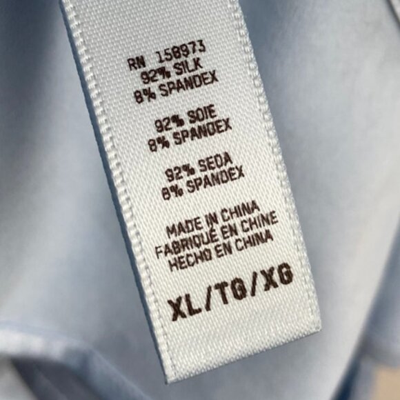 NWOT Skims Glacier Blue Bridal Silk Super Cropped Cami - Picture 9 of 10